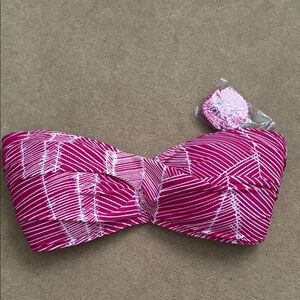 Pink Bandeau Women's Bikini Top
